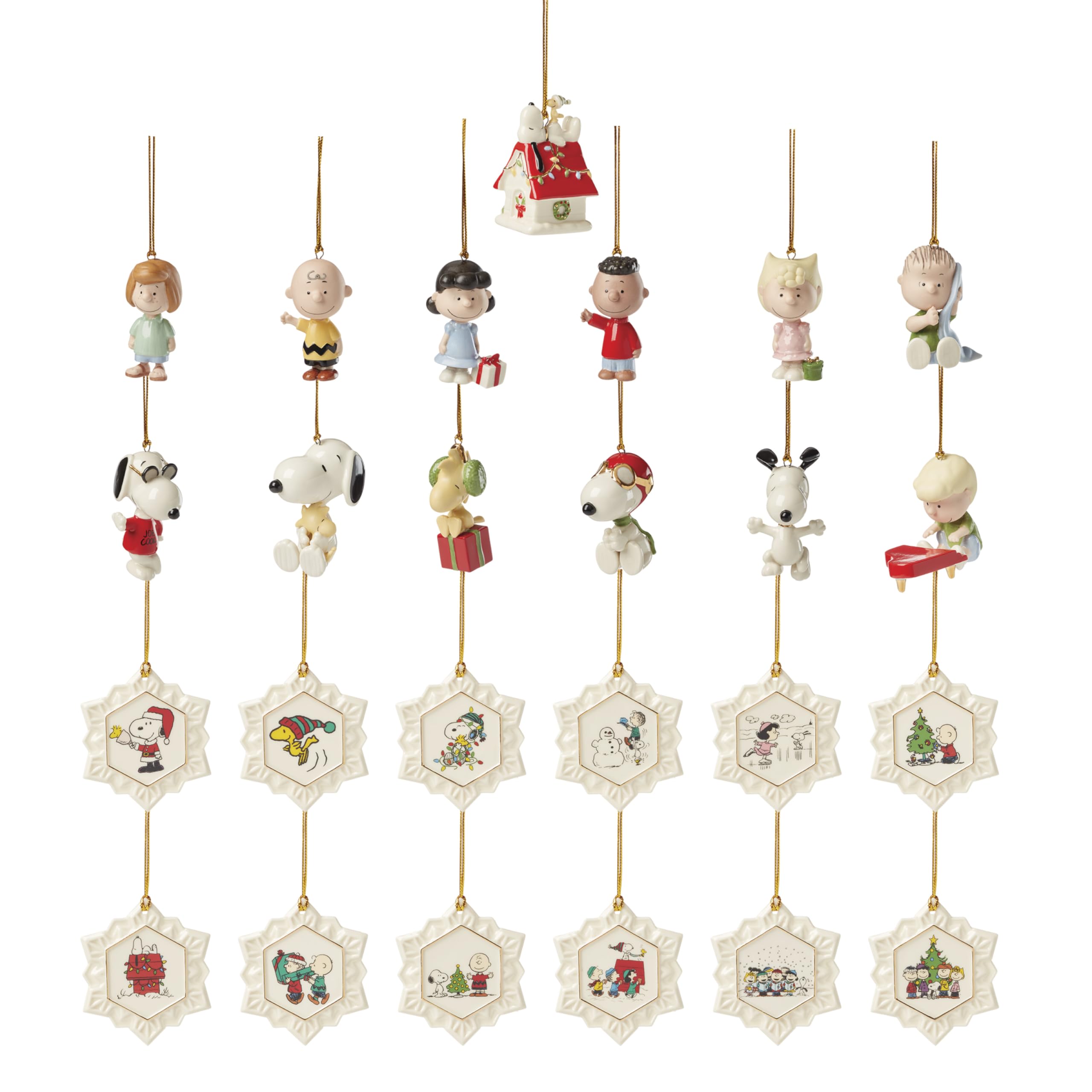 Amazon.com: Lenox 897745 Peanuts Advent Calendar, Christmas